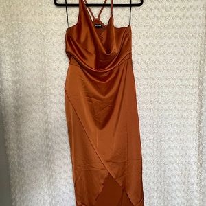 Satin midi dress